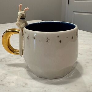 Stargazing astronaut bunny mug -SUPER RARE!From overseas -not released in the US
